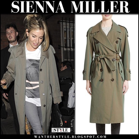 burberry olive green trench coat